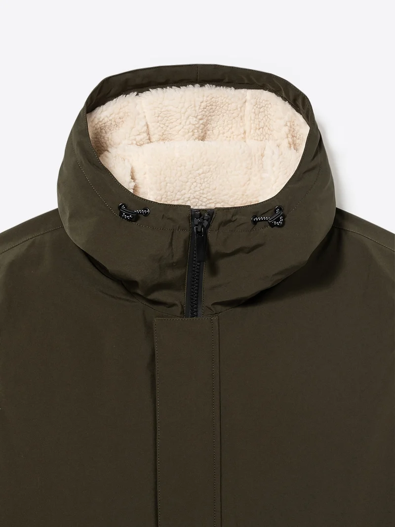 Parka à capuche avec cordons de serrage