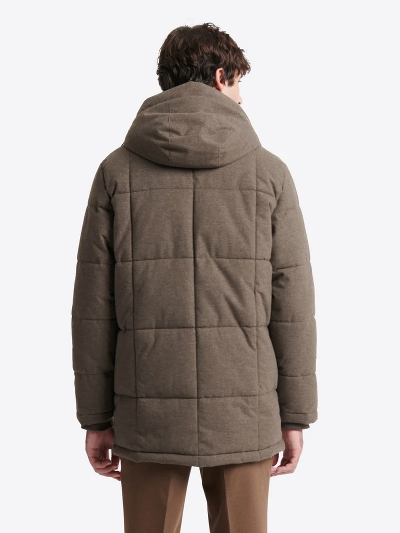 Parka à col montant faux-uni