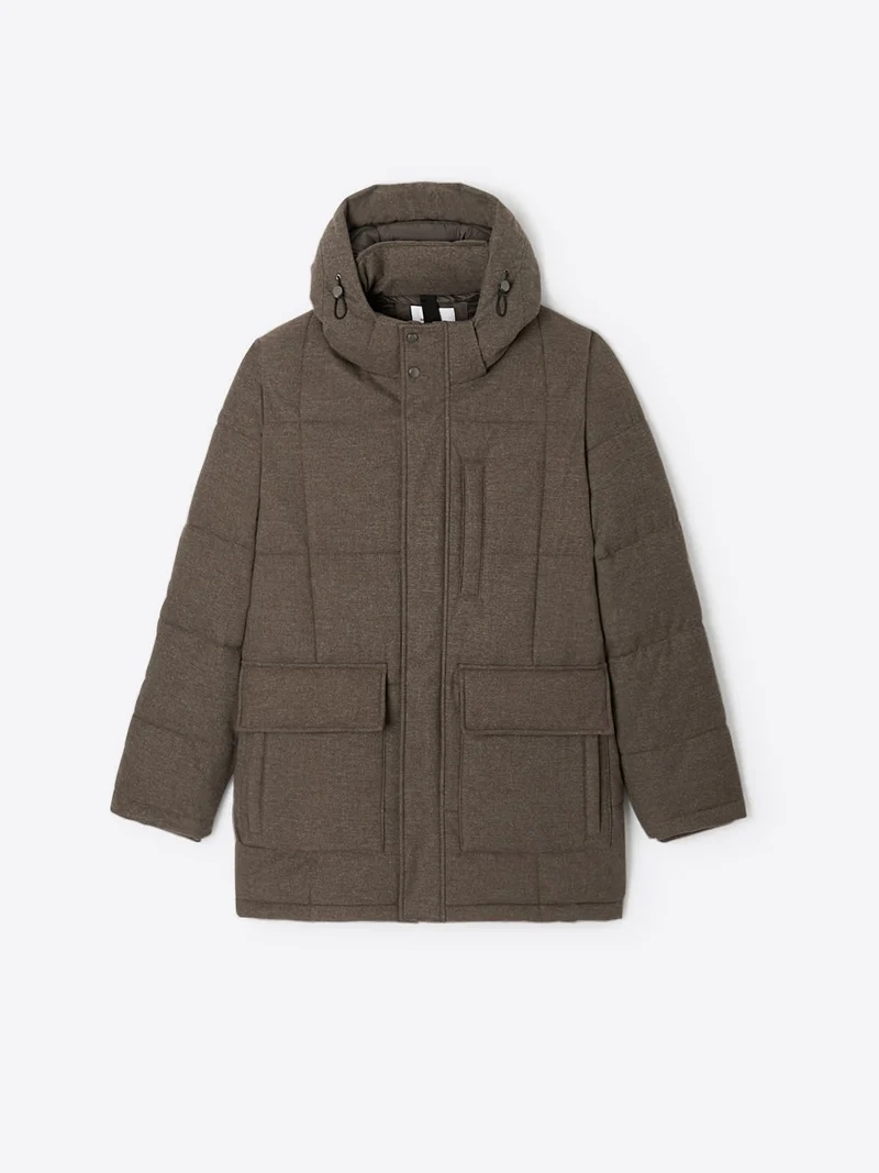 Parka à col montant faux-uni