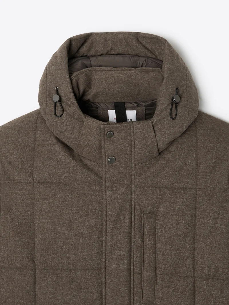 Parka à col montant faux-uni