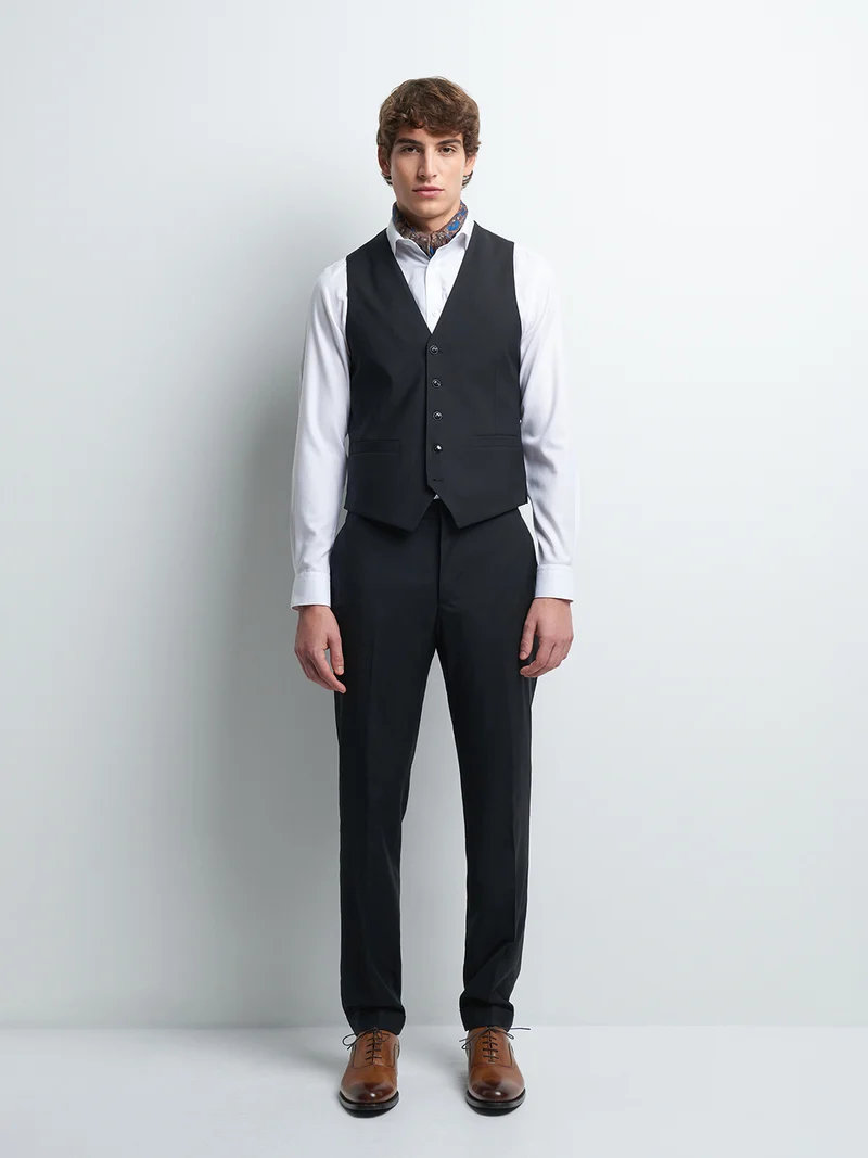 Gilet coordonnable en laine