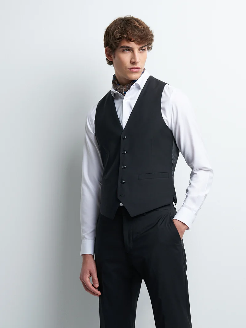 Gilet coordonnable en laine