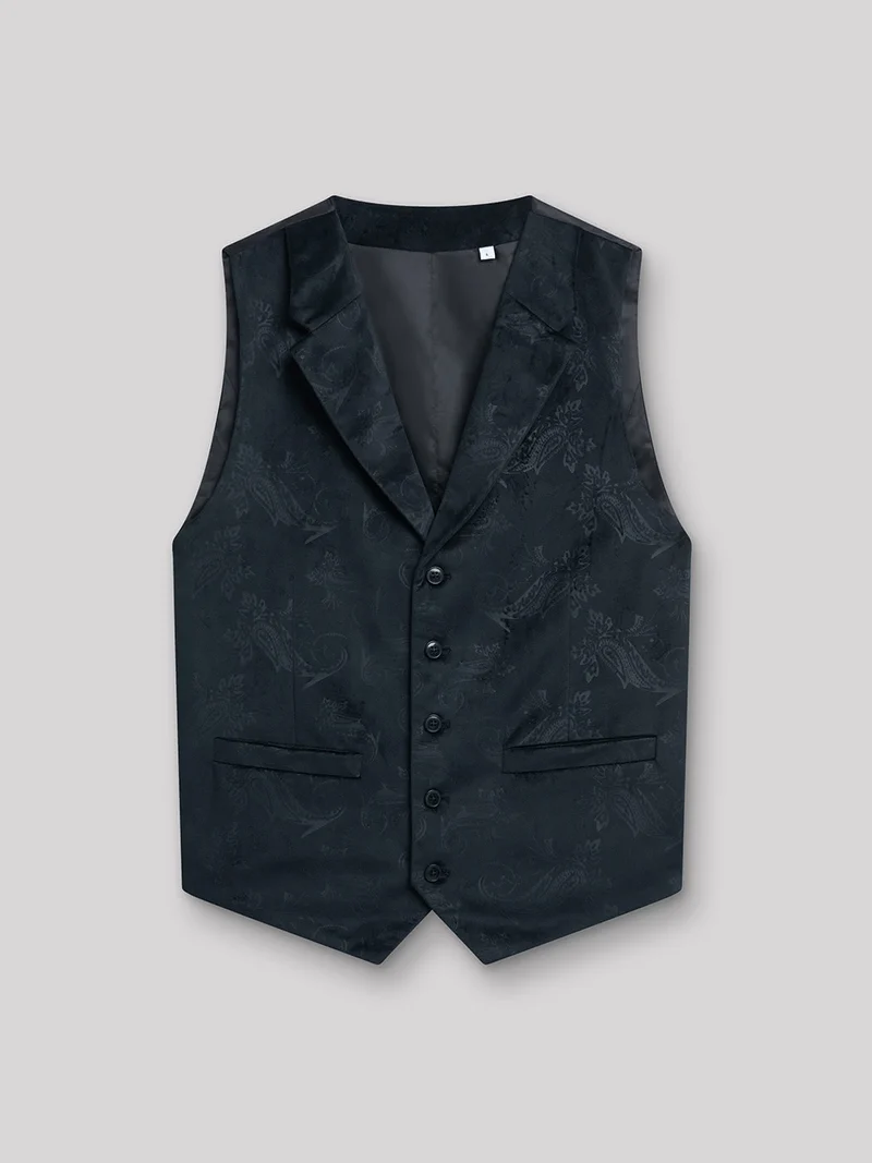 Gilet coordonnable en polyester faux uni