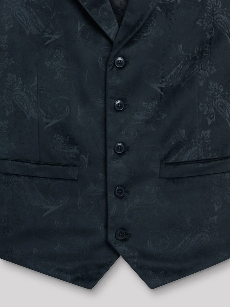 Gilet coordonnable en polyester faux uni