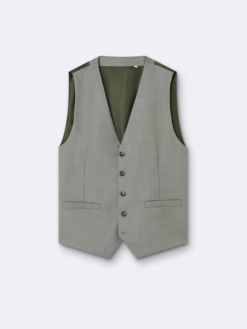 Gilet de costume 100% laine