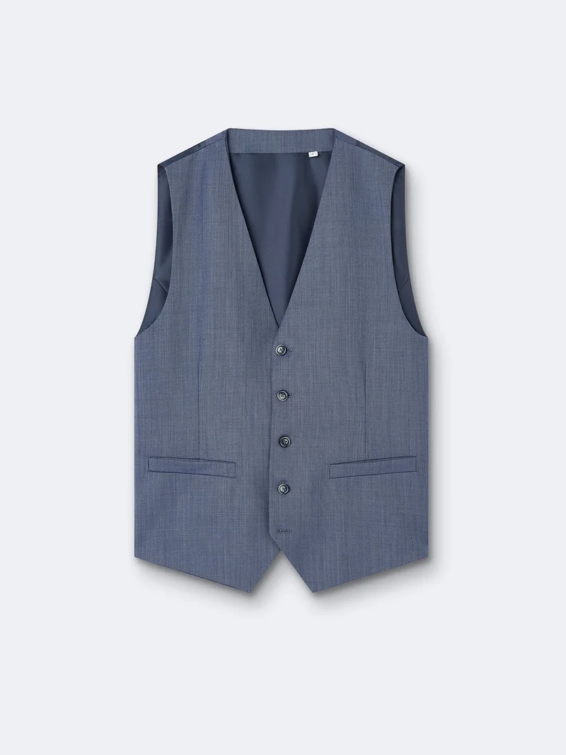 Gilet de costume 100% laine
