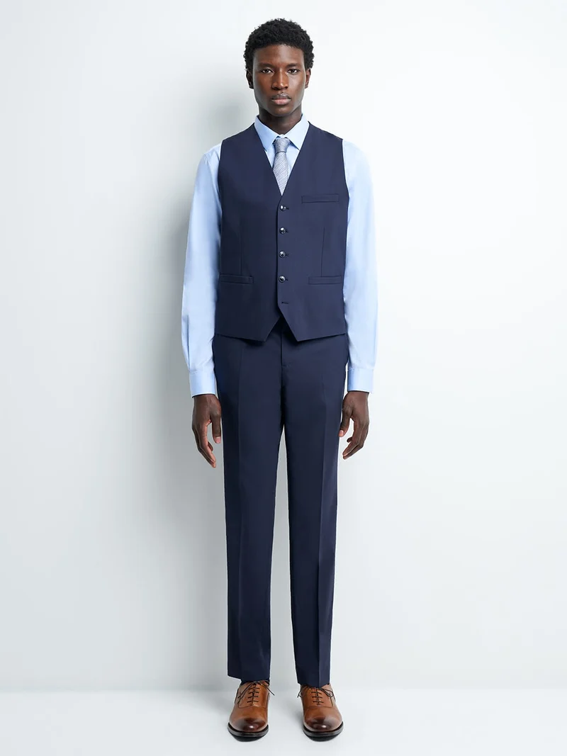 Gilet de costume bistretch en laine