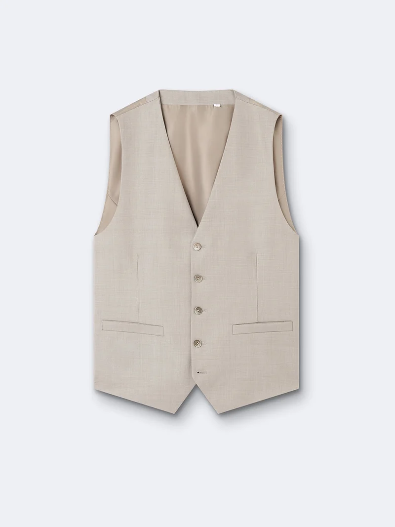 Gilet de costume 100% laine