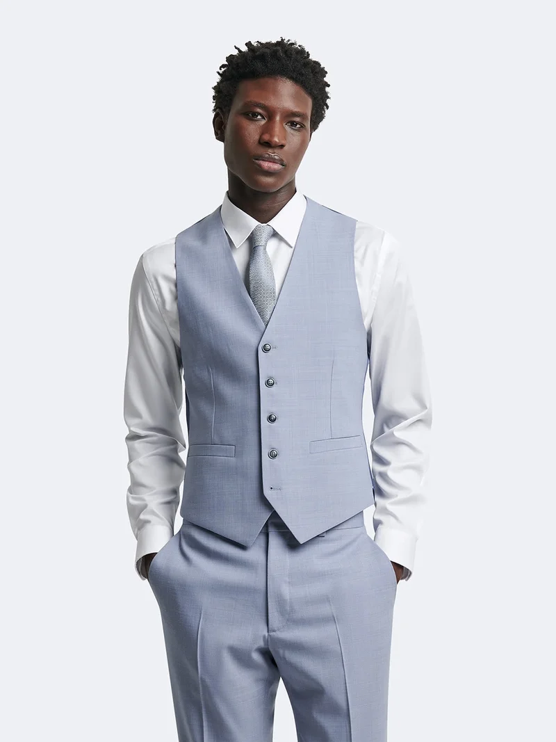 Gilet de costume en laine mélangé