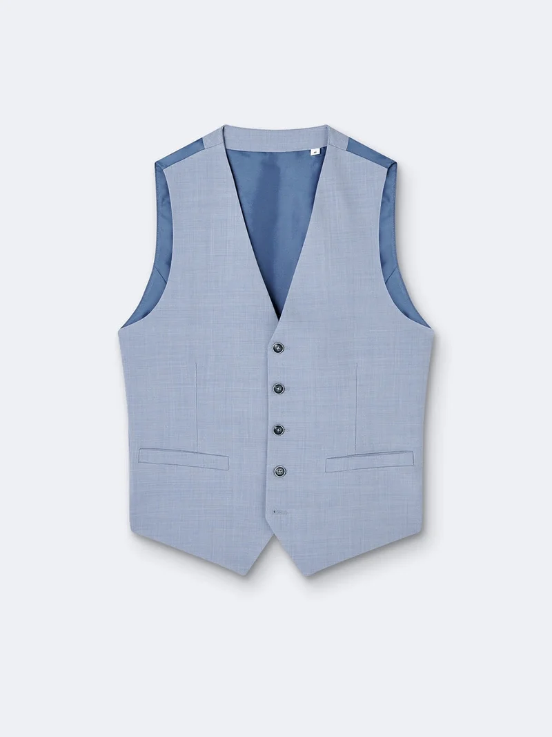 Gilet de costume en laine mélangé