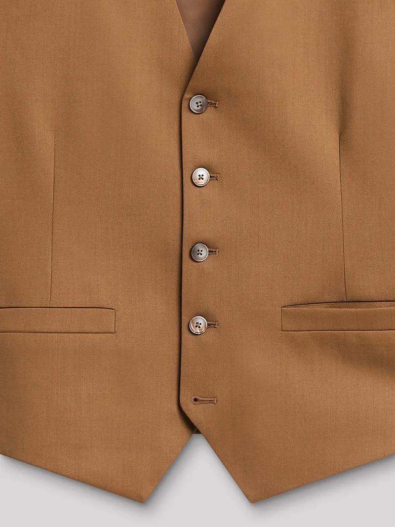 Gilet coordonnable en laine uni