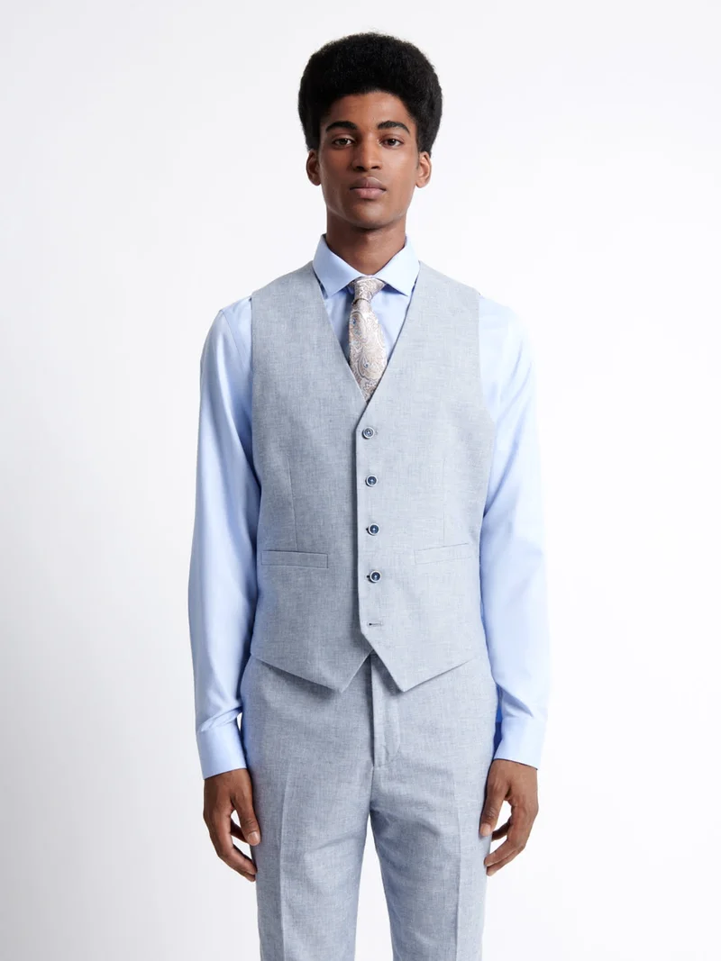Gilet de costume 100% lin armuré