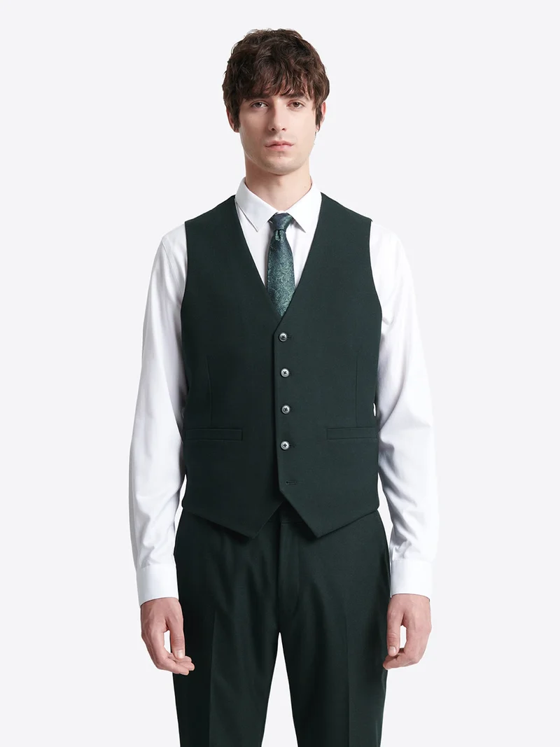 Gilet de costume uni