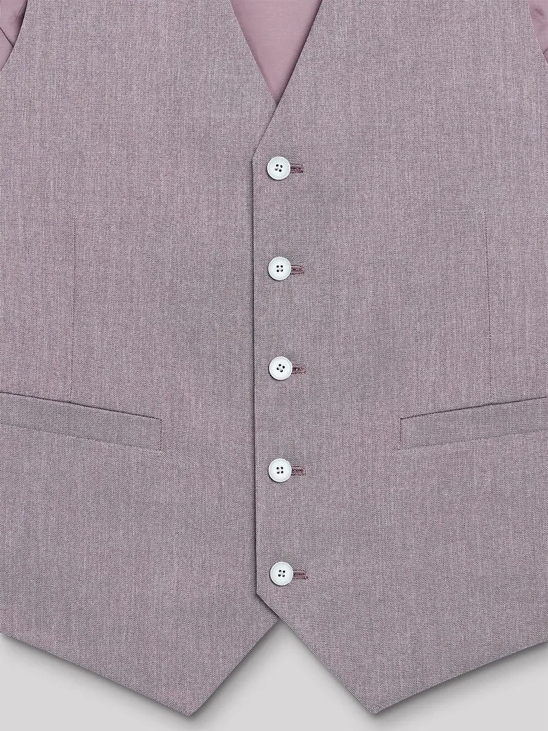 Gilet de costume stretch faux uni