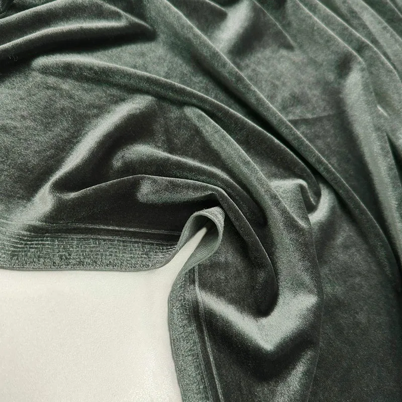Tissu Maille Velours Stretch - Tetro