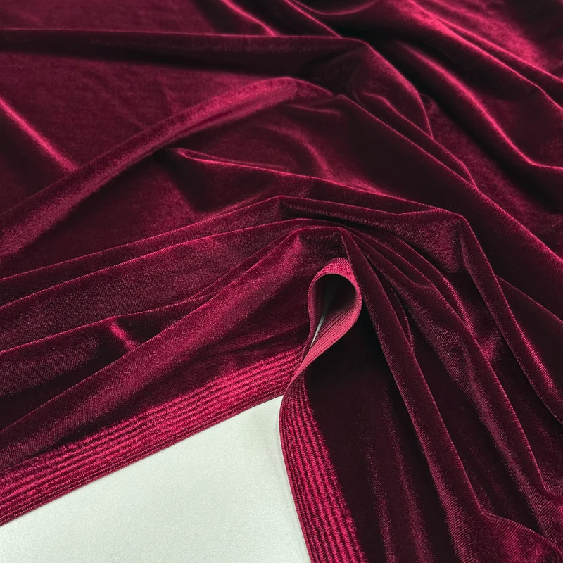 Tissu Maille Velours Stretch - Tetro