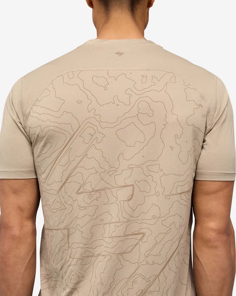 247 Contour Run T-Shirt - Pebble