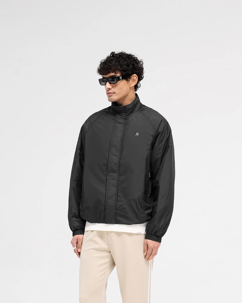 Funnel Neck Jacket - Black
