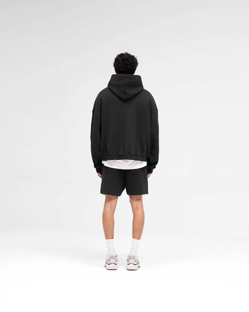 Rep Applique Hoodie - Off Black