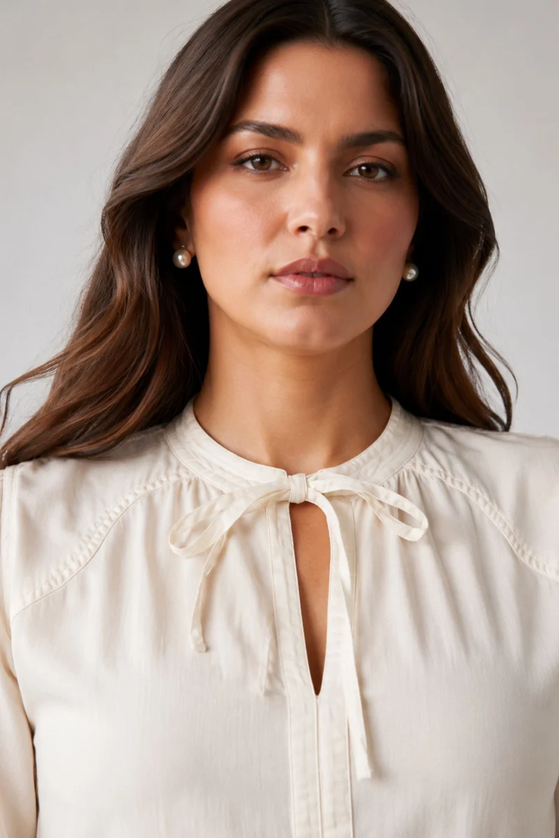 Elowenae|100% Cotton Denim Top