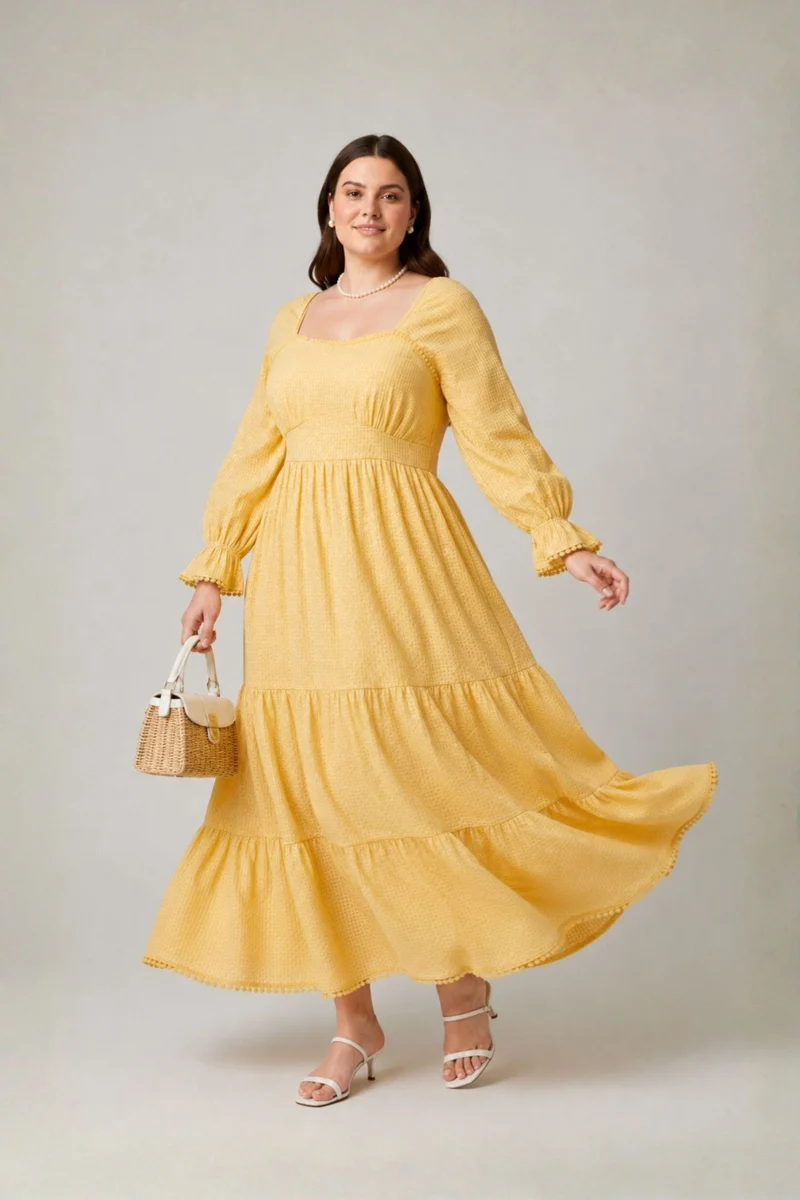 Celestine|100% Cotton Fit And Flare Tier Dress