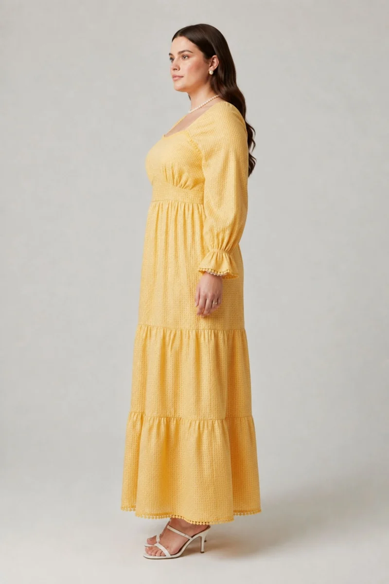 Celestine|100% Cotton Fit And Flare Tier Dress