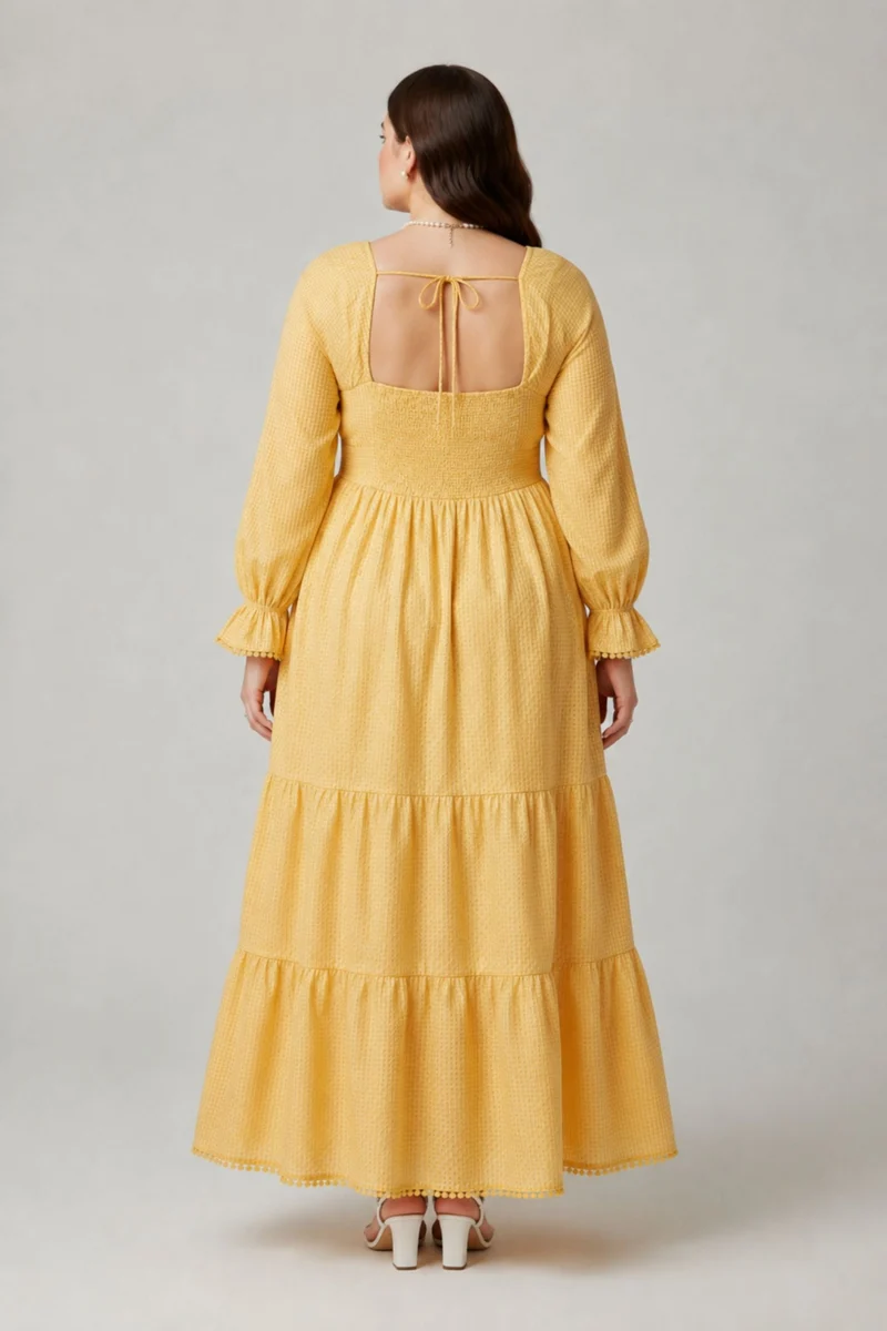 Celestine|100% Cotton Fit And Flare Tier Dress