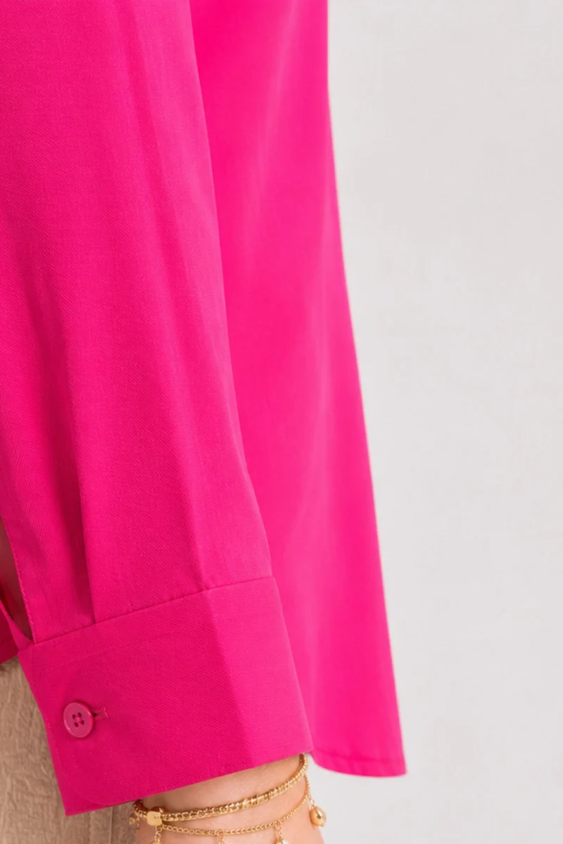Evienne|100% Viscose Notch Collar Shirt