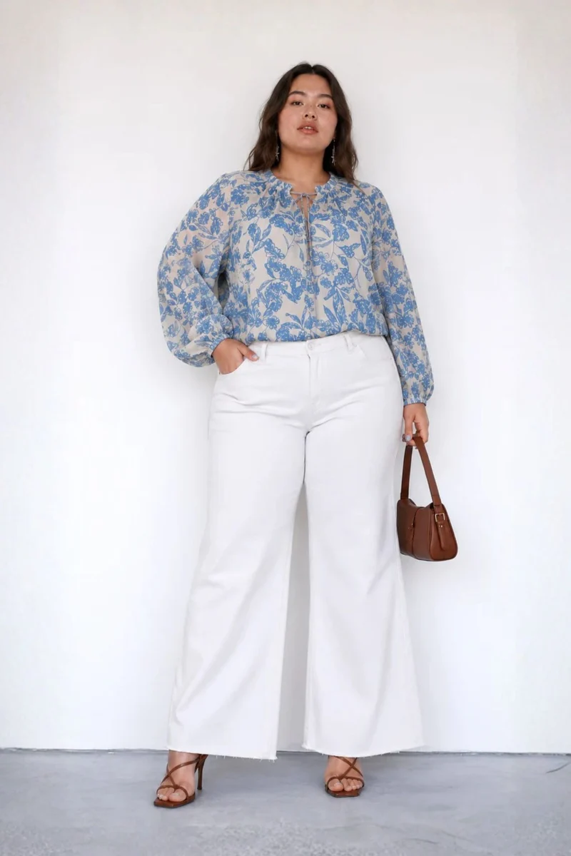 Veloura|100% Cotton Top With Raglan Sleeves