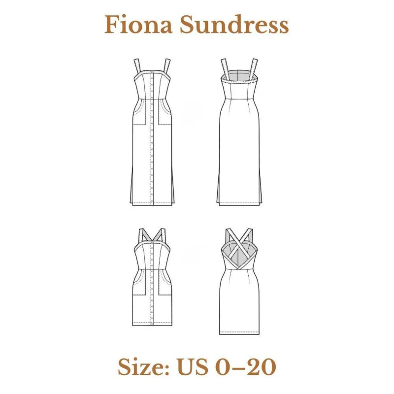 PATRON DE COUTURE PDF | Robe d'été Fiona | Closet Core Patterns | BILINGUE (FR / EN)