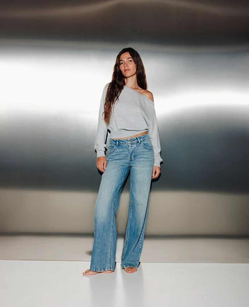 J71-3 / Jean wide taille basse