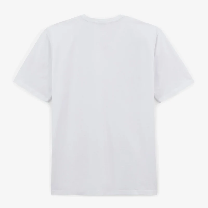 T-shirt manches courtes col rond 100% coton blanc Théo