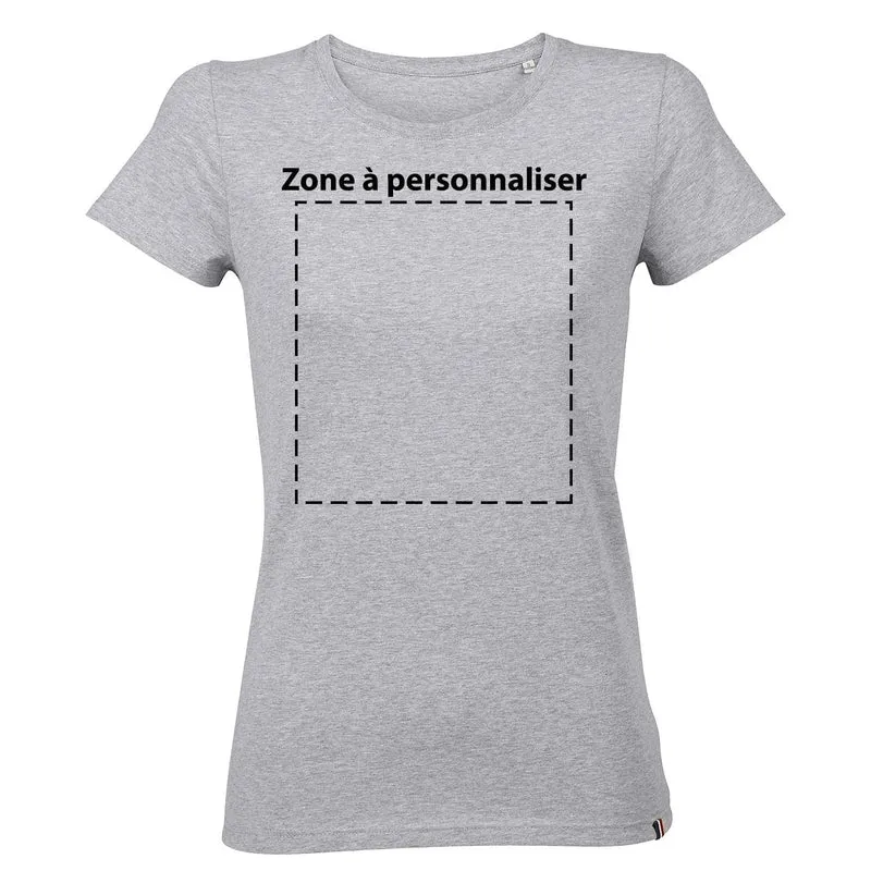 T-shirt femme personnalisé - Gris