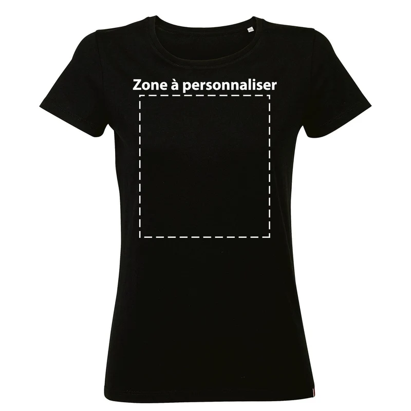 T-shirt femme personnalisé - Noir