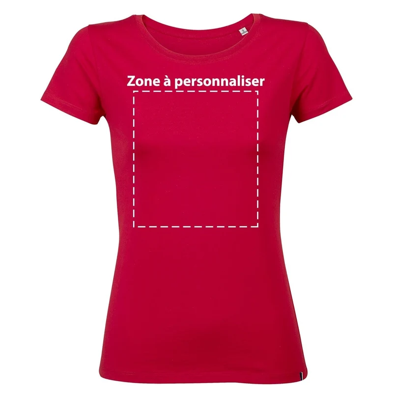 T-shirt femme personnalisé - Rouge