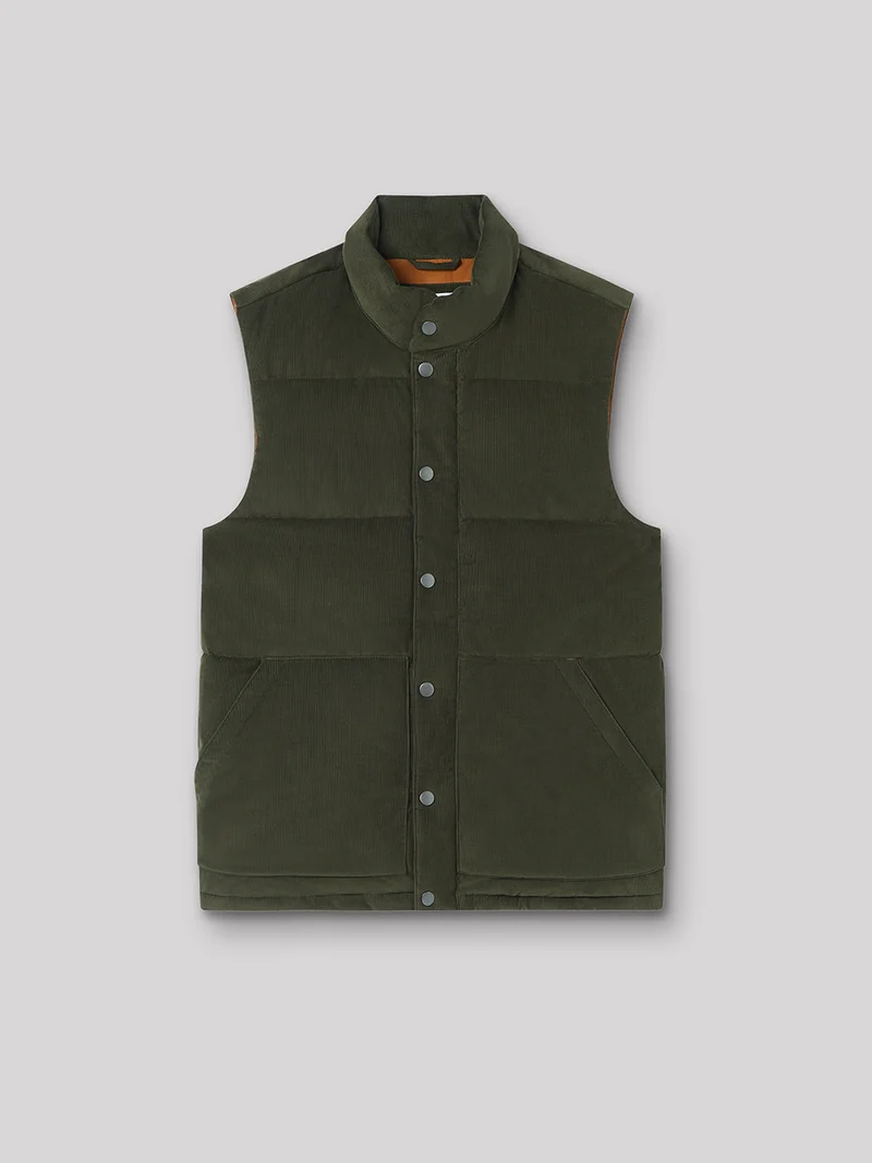 Gilet sans manche col montant