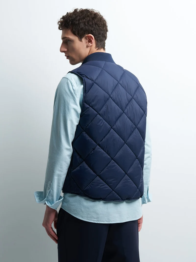 Gilet sans manche col teddy