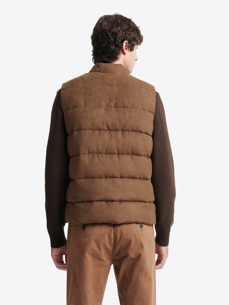 Gilet sans manche esprit suédine