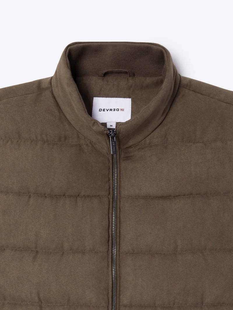 Gilet sans manches à col montant