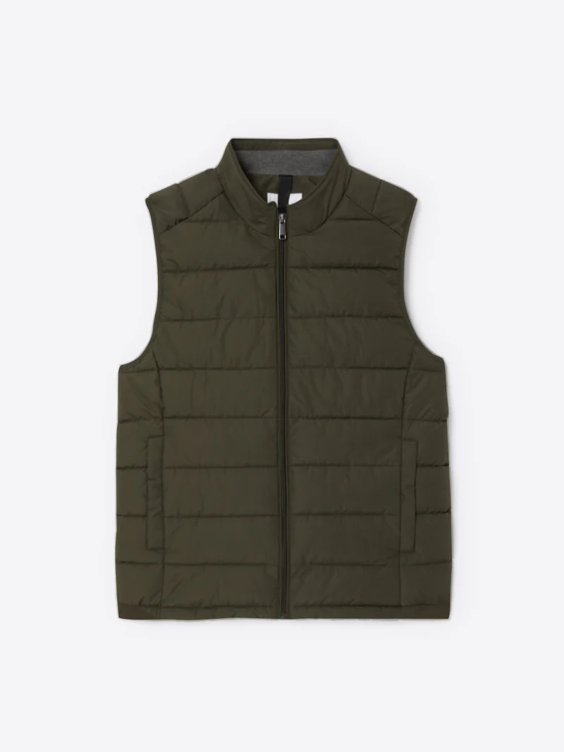 Gilet sans manches à col montant