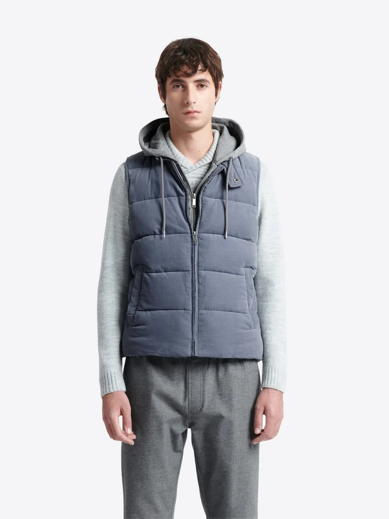 Gilet sans manche en coton velours