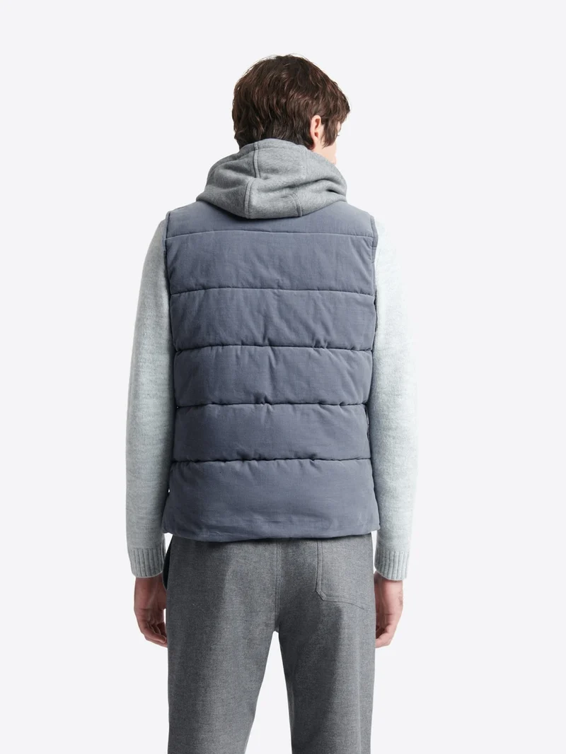 Gilet sans manche en coton velours