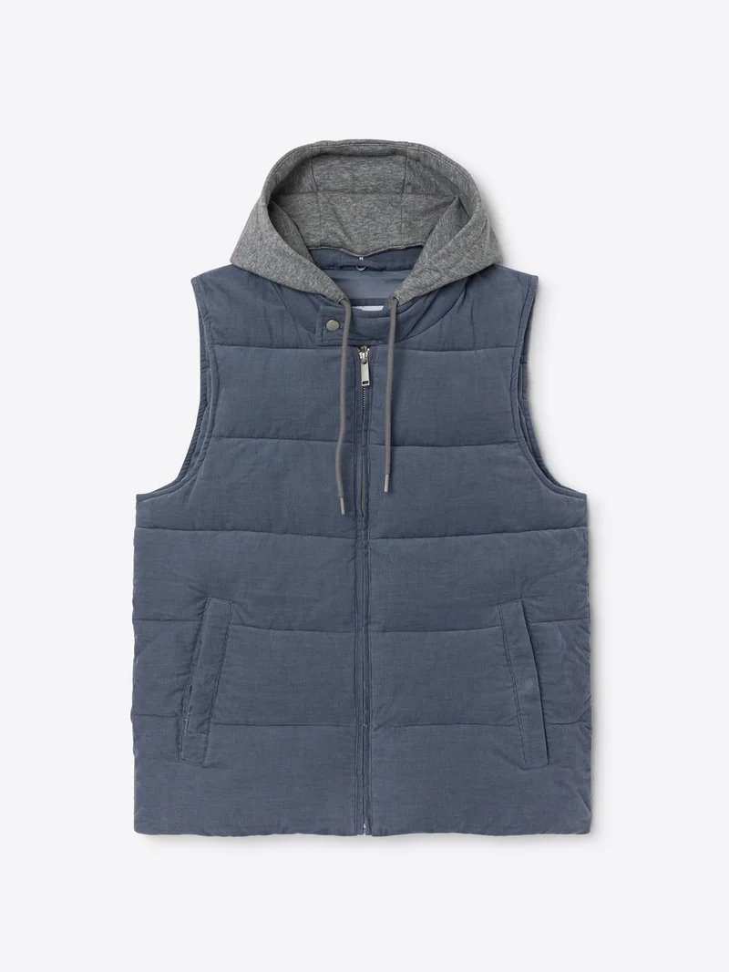 Gilet sans manche en coton velours