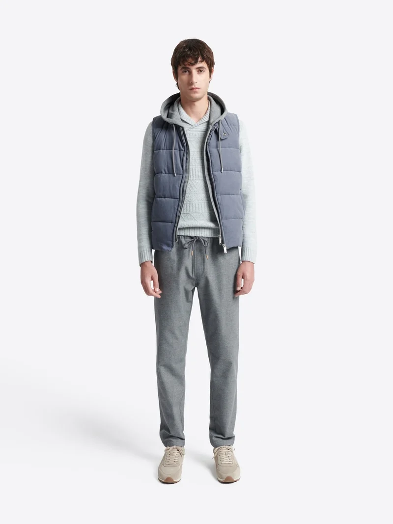 Gilet sans manche en coton velours