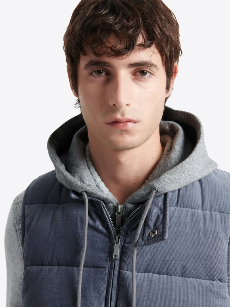 Gilet sans manche en coton velours