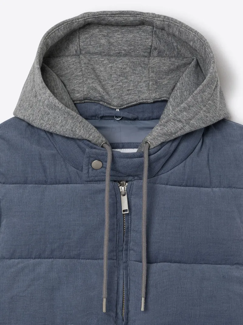 Gilet sans manche en coton velours