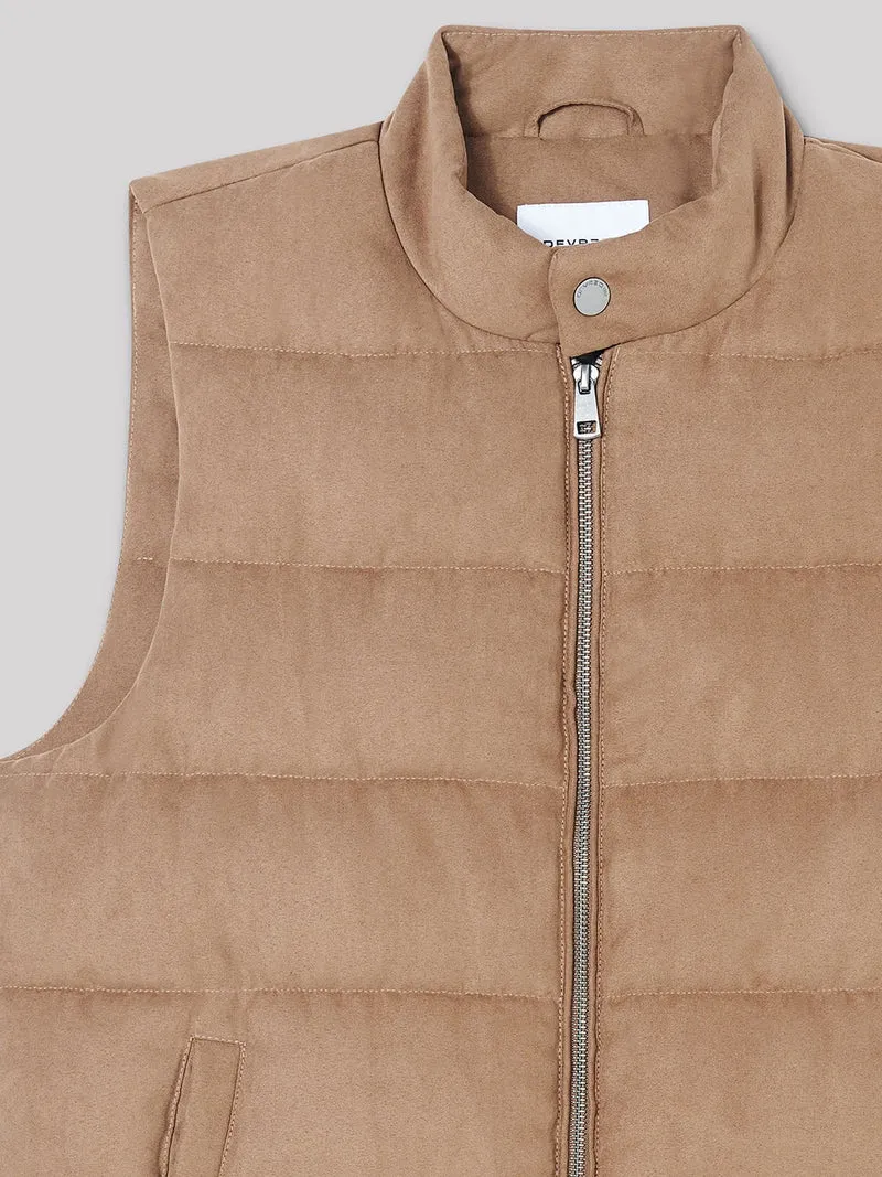 Gilet sans manches col montant