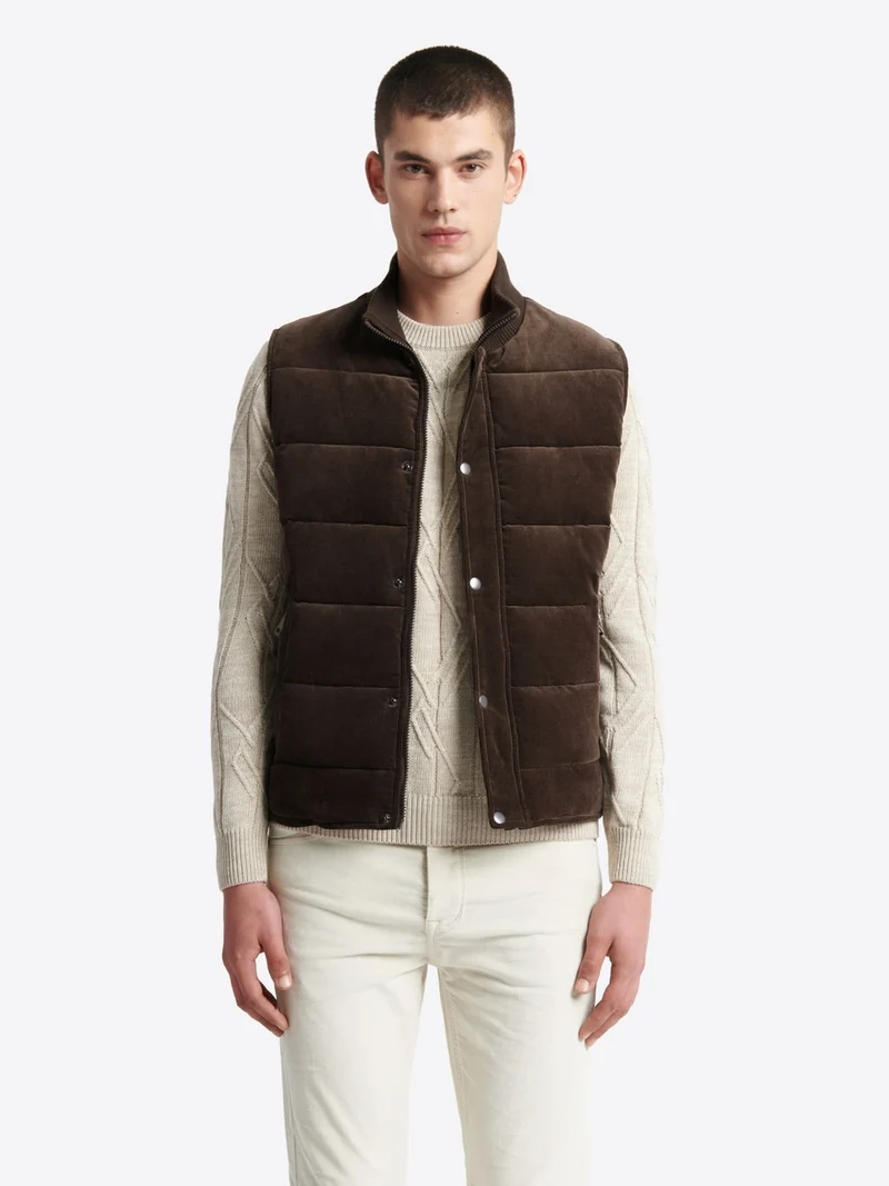 Gilet sans manche en velours