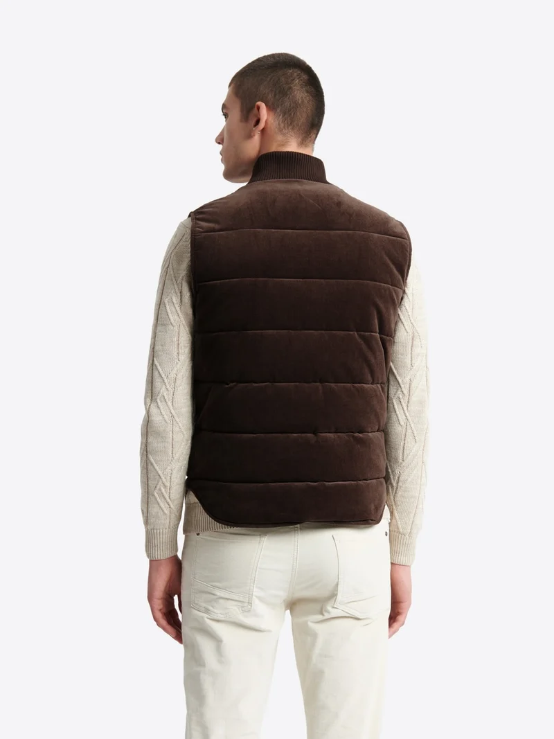 Gilet sans manche en velours