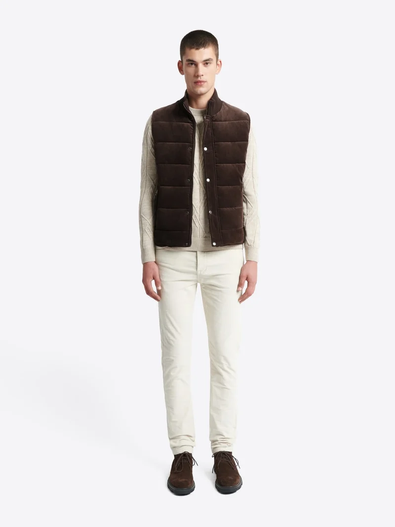 Gilet sans manche en velours